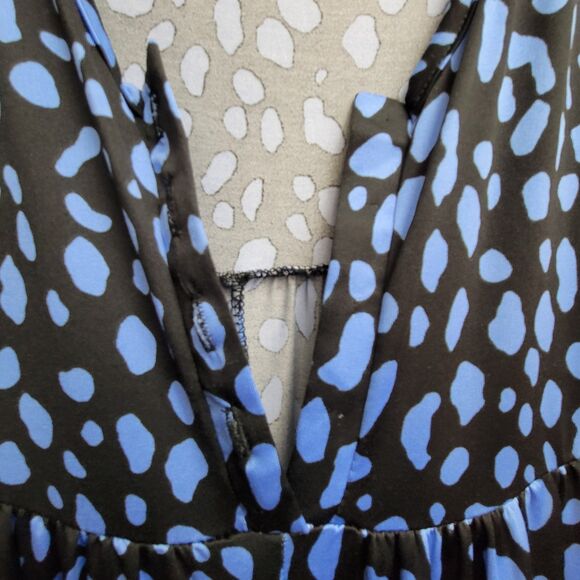 The Zig Zag Stripe Blue Jumper Size 3XL Missing Buttons - Picture 8 of 9